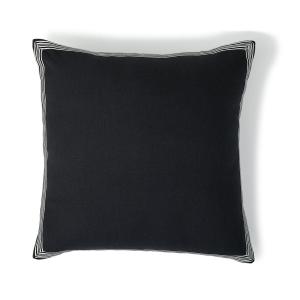 Coussin toile de coton fusain 50x50