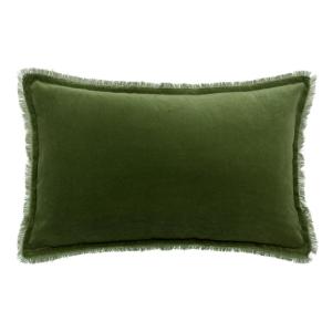Coussin uni  en coton eucalyptus 30 x 50 cm