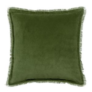 Coussin uni  en coton eucalyptus 45 x 45 cm
