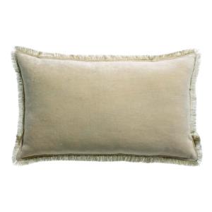 Coussin uni  en coton lin 30 x 50 cm