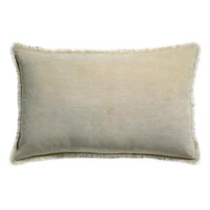 Coussin uni  en coton lin 40 x 65