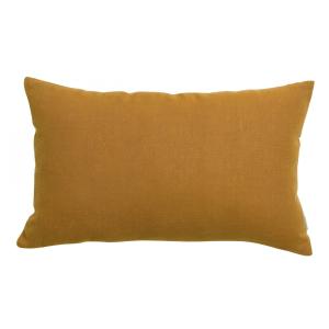 Coussin uni  en lin bronze 30 x 50