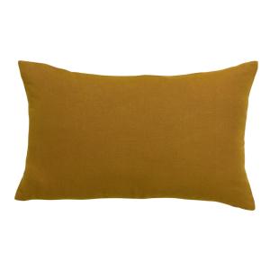 Coussin uni  en lin bronze 40 x 65 cm
