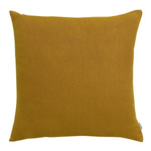 Coussin uni  en lin bronze 45 x 45 cm