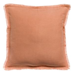 Coussin uni  en lin epice 45 x 45 cm