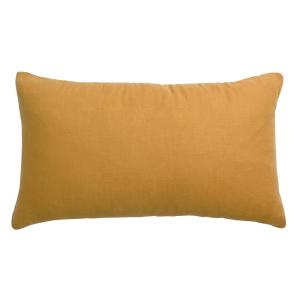 Coussin uni  en lin ocre 30 x 50 cm