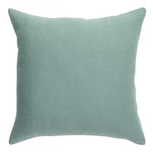 Coussin uni  en lin vert de gris 45 x 45 cm
