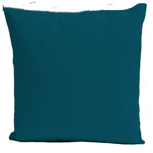 Coussin uni velours bleu prusse  40x40cm