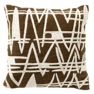 Coussin vert à motifs blancs 45x45 cm