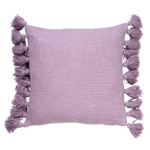 Coussin - violet en coton 45x45 cm uni