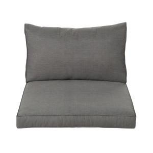 Coussins pour chauffeuse de jardin gris foncé