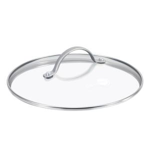 Couvercle 32 cm en verre transparent / cristal