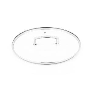 Couvercle 32cm en verre et en aluminium SIGNATURE
