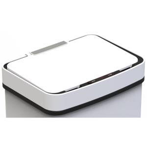 Couvercle de poubelle automatique Plastique Blanc 39cm
