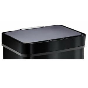 Couvercle de poubelle automatique Plastique Noir 39cm