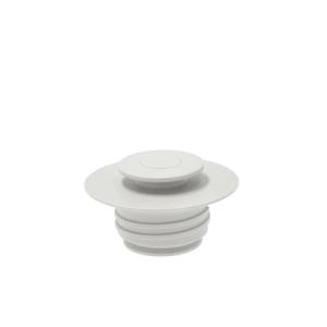 Couvercle en polypropylène gris chaud 6 x 11 cm