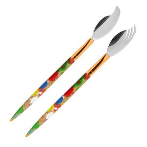 Couverts à salade  Paint acier inoxydable 33 x 0 x 6 cm