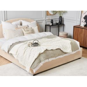 Couverture en tissu beige 180x130cm