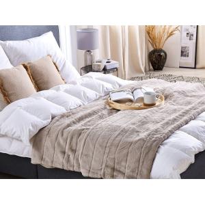 Couverture en tissu beige 220x180cm