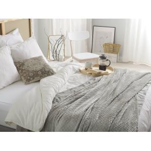 Couverture en tissu gris 220x200cm
