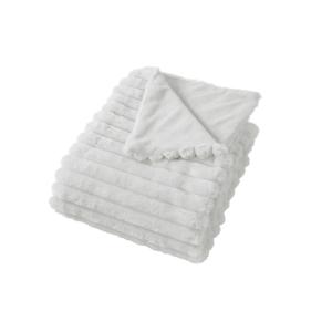 Couverture imitation fourrure et flanelle flanelle/fourrure…