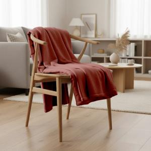 Couverture plaid 100% polyester, 130x170 cm