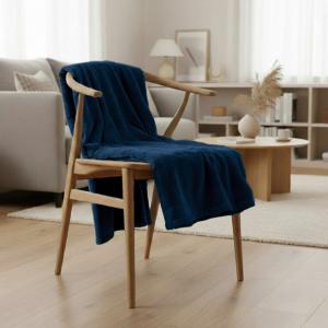 Couverture plaid en polyester, 130x170 cm