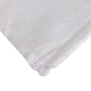 Couverture plaid polaire beige 130x170 cm