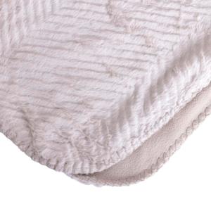 Couverture plaid texture épi beige 130x170 cm