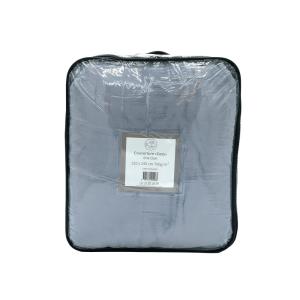 Couverture polaire Cozy gris clair 220x240cm