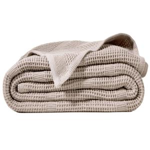 Couverture tempérée en coton gris 230x250cm