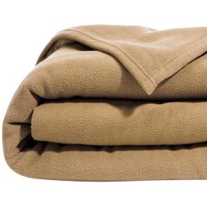 Couverture tempérée en polyester beige 240x260cm