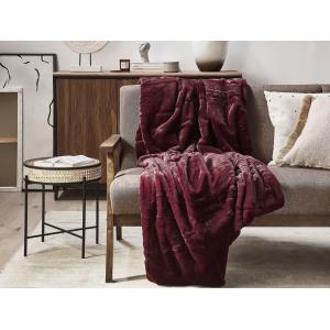 Couvertureenpolyesterrouge200x2cm