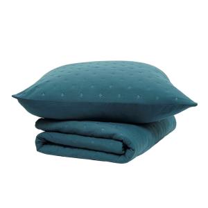 Couvre lit boutis  240x260 cm Vert foncé