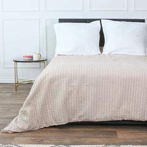 Couvre lit en coton lavé  sable 230x250 cm