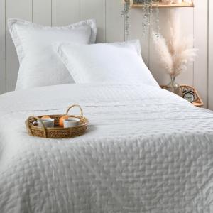 Couvre lit  polyester Blanc 220x240