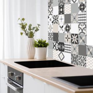 Crédence cuisine en alu fond de hotte L60 x H70cm
