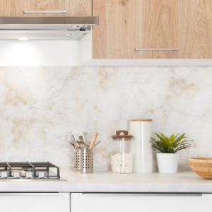 Crédence cuisine en aluminium - 240 x 50 cm - Beige