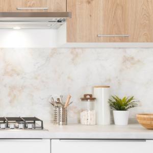 Crédence cuisine en aluminium - 240x50 cm - Beige