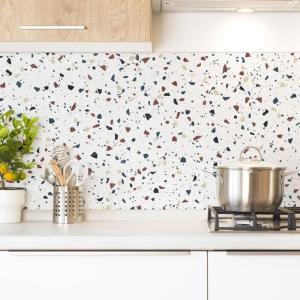 Crédence cuisine en aluminium - 240x50 cm - Blanc