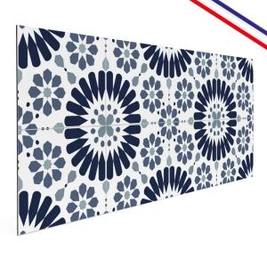 Crédence cuisine en aluminium - 240x50 cm - Bleu