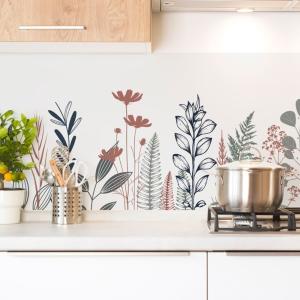 Crédence cuisine en aluminium - 360x50 cm - Marron