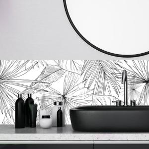 Crédences de salle de bain 140x30 cm (en 2 bandeaux) - PVC…