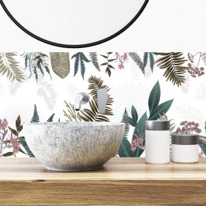 Crédences de salle de bain 140x30 cm (en 2 bandeaux) - PVC…