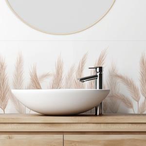 Crédences de salle de bain 140x30 cm - PVC - Marron