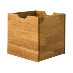 Cube de rangement H 37 chêne massif