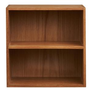 Cube mural 2 niches en chêne massif 30x30 cm