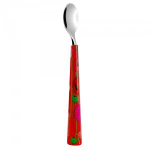 Cuillère à dessert  rouge acier inoxydable 16 x 0 x 2 cm