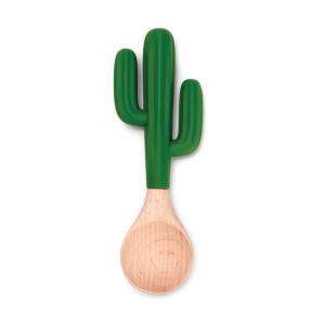 Cuillère cactus en bois h13cm