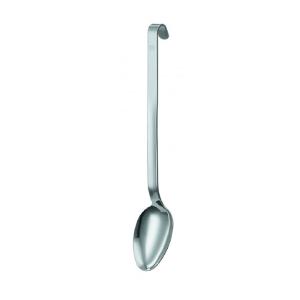 Cuillère droite à crochet 31,5cm gris en inox